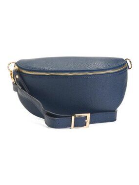 VIOLA CASTELLANI Made In Italy Leather Belt Bag